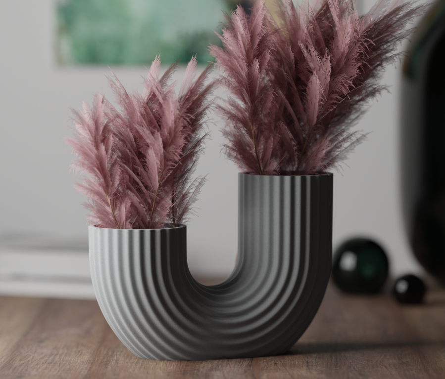 U-förmige Vase