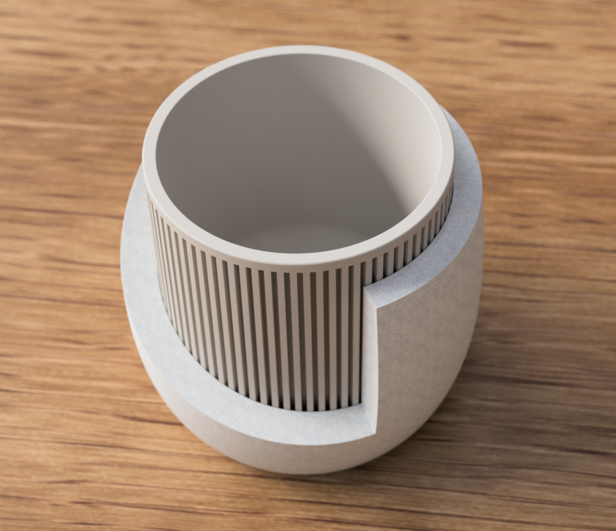 Japandi-Pflanzgefäß