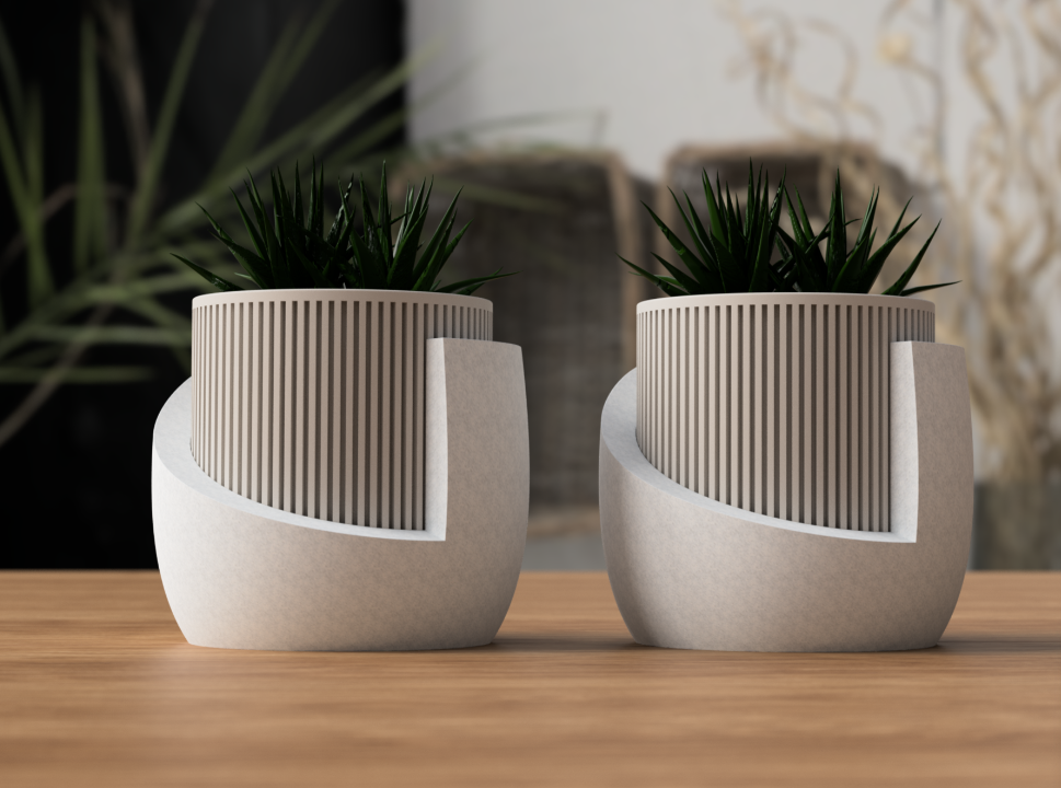 Japandi-Pflanzgefäß