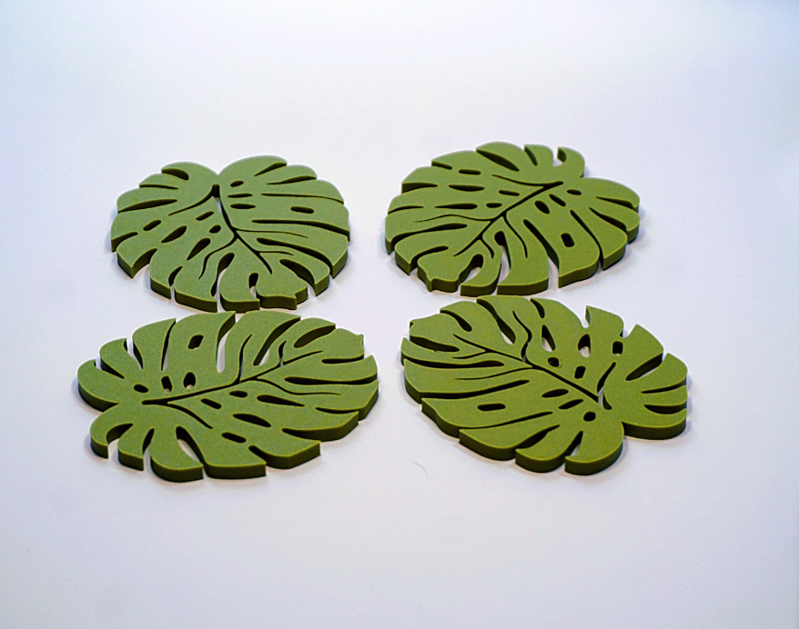 Pflanzenuntersetzer-Set